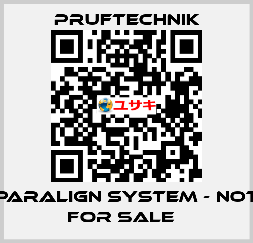 PARALIGN system - not for sale   Pruftechnik