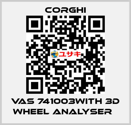 VAS 741003with 3D wheel analyser   Corghi