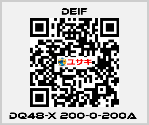 DQ48-X 200-0-200A  Deif