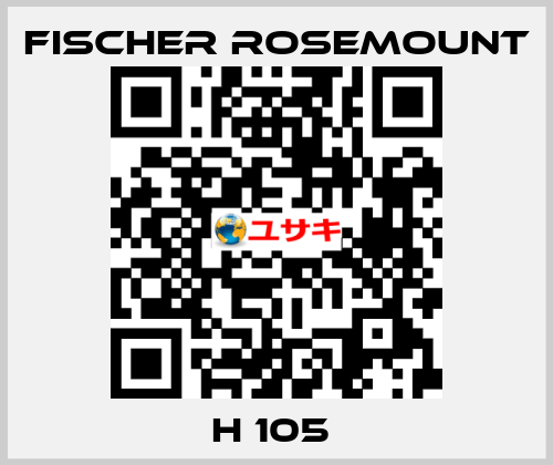 H 105  Fisher Rosemount