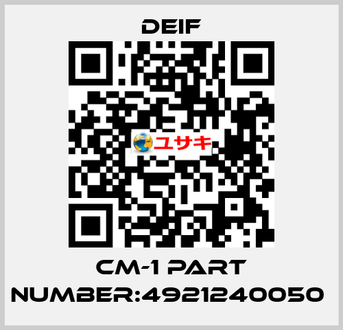 CM-1 part number:4921240050  Deif