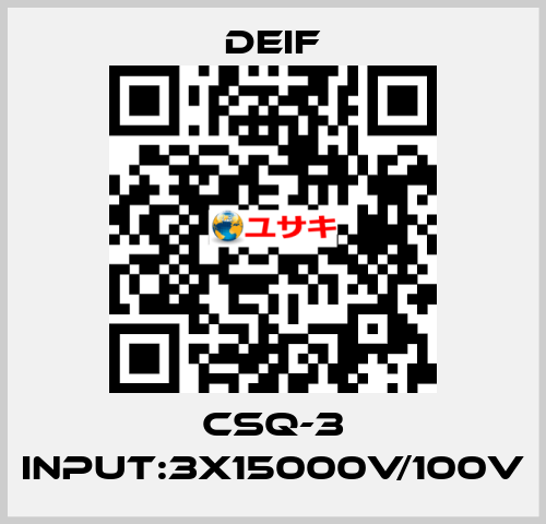 CSQ-3 Input:3x15000V/100V Deif