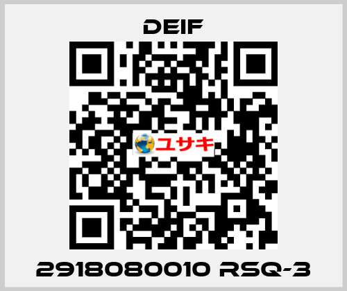 2918080010 RSQ-3 Deif