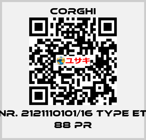 Nr. 2121110101/16 Type ET 88 PR Corghi