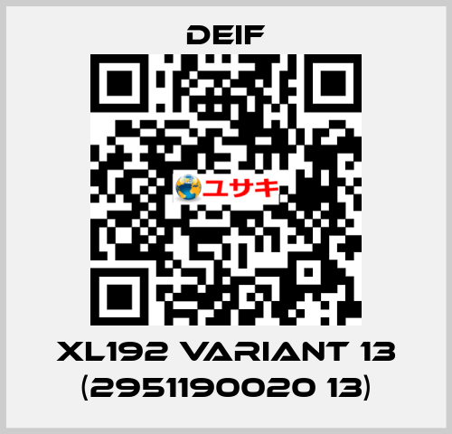 XL192 Variant 13 (2951190020 13) Deif