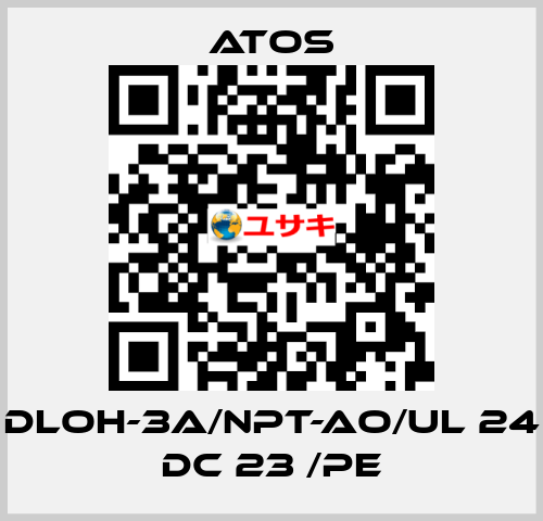 DLOH-3A/NPT-AO/UL 24 DC 23 /PE Atos