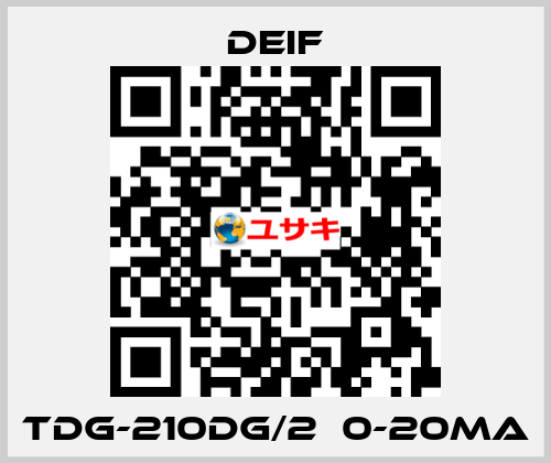 TDG-210DG/2  0-20mA Deif