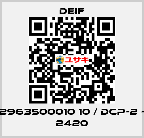 2963500010 10 / DCP-2 - 2420 Deif