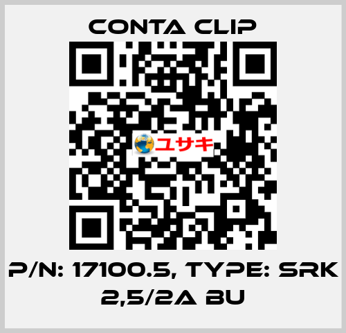 P/N: 17100.5, Type: SRK 2,5/2A BU Conta Clip