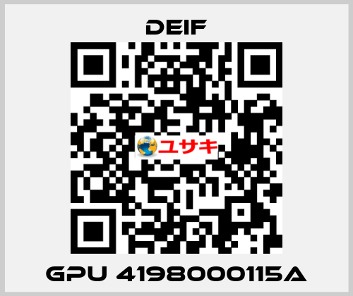 GPU 4198000115A Deif