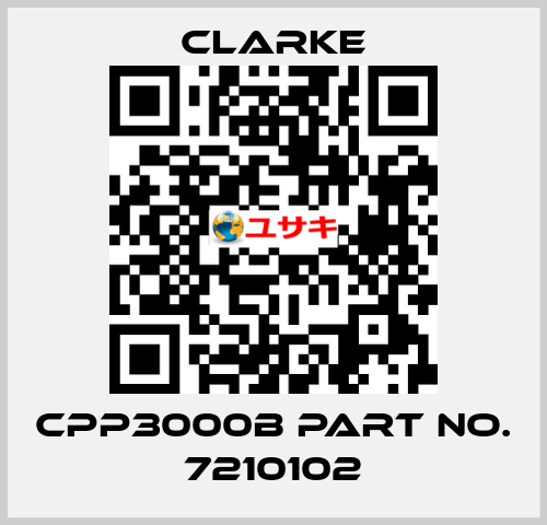 CPP3000B PART No. 7210102 Clarke