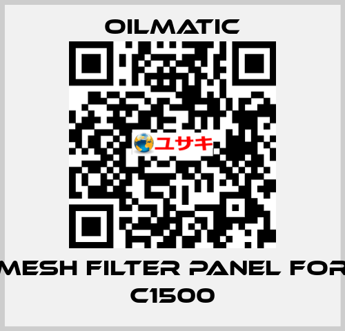 mesh filter panel for C1500 OILMATIC