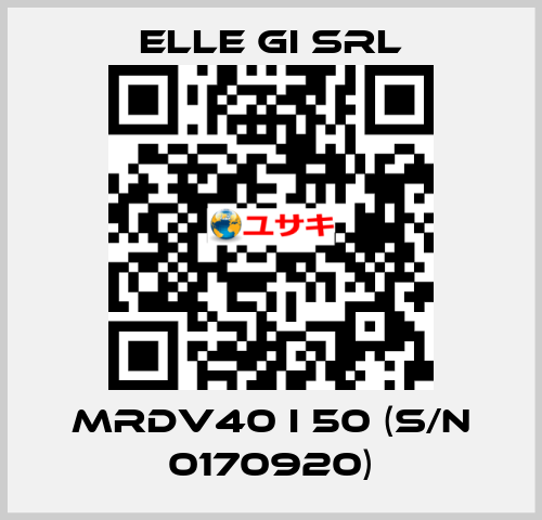 MRDV40 I 50 (s/n 0170920) ELLE GI SRL