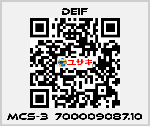 MCS-3  700009087.10 Deif