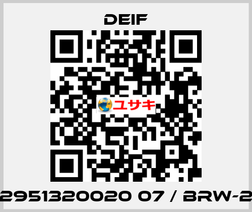 2951320020 07 / BRW-2 Deif