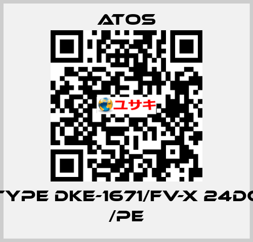 Type DKE-1671/FV-X 24DC /PE Atos