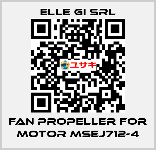 fan propeller for motor MSEJ712-4 ELLE GI SRL