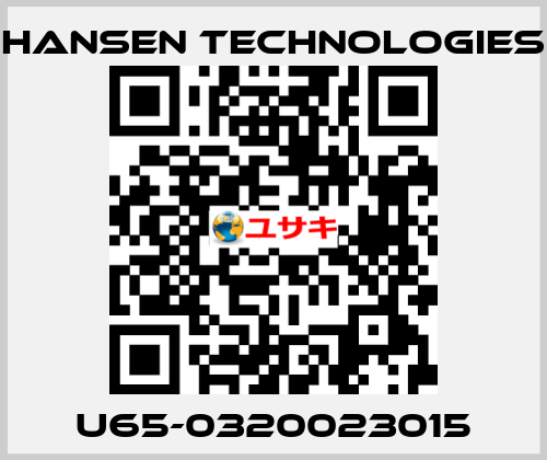 U65-0320023015 HANSEN TECHNOLOGIES