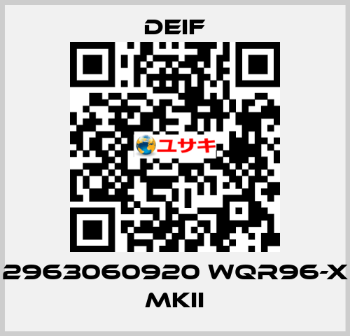 2963060920 WQR96-X MKII Deif