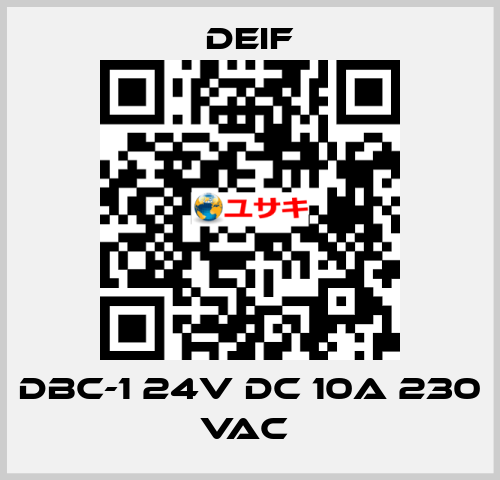 DBC-1 24V DC 10A 230 VAC  Deif