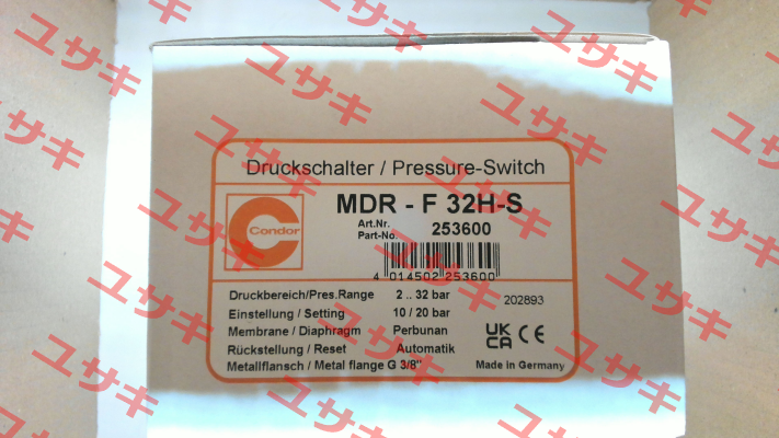 P/N: 253600, Type: MDR-F 32H-S Condor