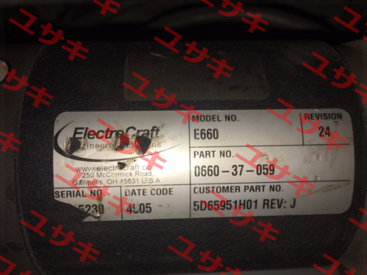 SERVO DRIVER FOR P/N:0660-37-059 MODEL NO:E660 oem  Electro Craft