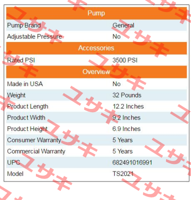 TS2021 General Pump