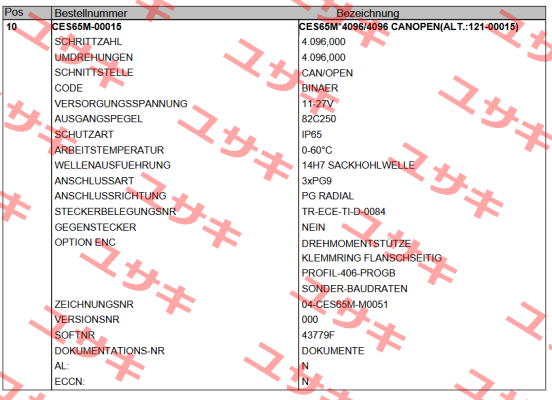 CES65M-00015 TR Electronic