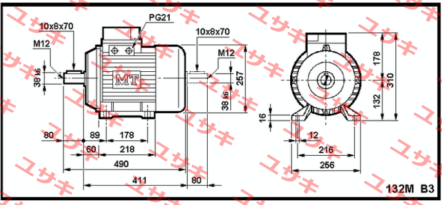 DN   132  M4/8 Fimet