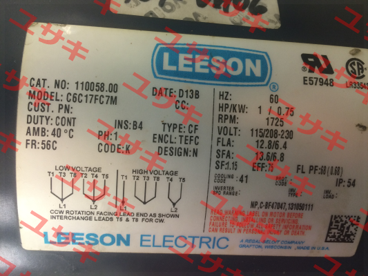 110058.00  LEESON Electric