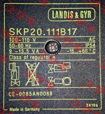 SKP20.111B17 obsolete, replacement SKP25.001 E1  Siemens (Landis Gyr)