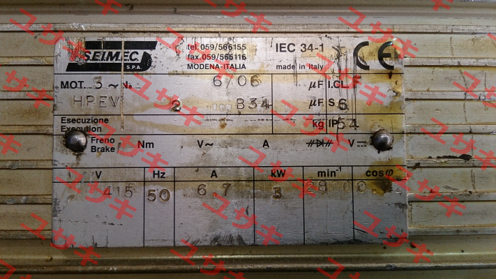 HPEV71SA SEIMEC-Flachmotor  Seimec (Rossi)