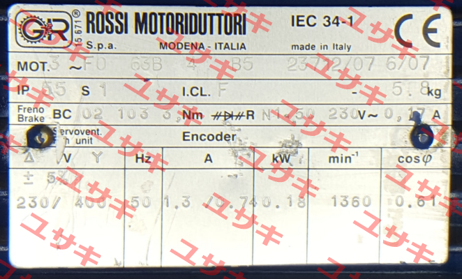 FO 63B 4 B5 23712/07 6/07 - replaced by HBZ 63B 4 230.400-50 B5  Rossi