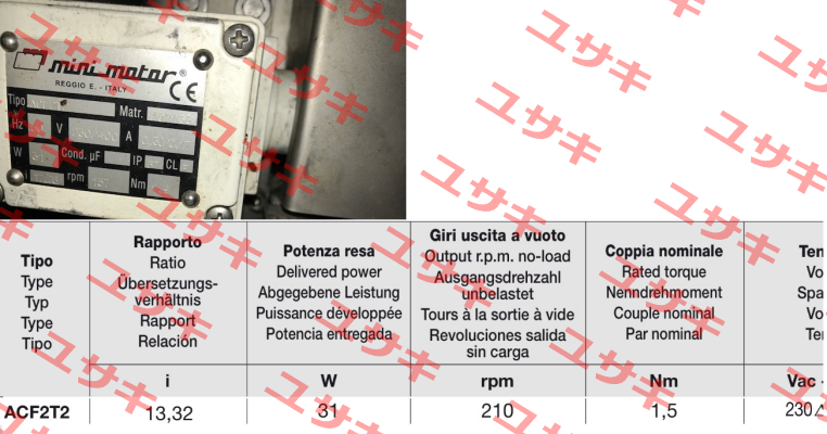 ACF2T2-B3 ohne Fuß-17,76 Minimotor