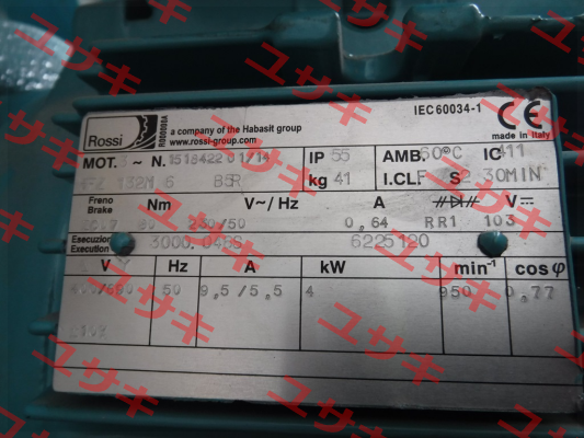 HFZ 132M 6 B5R OEM for GE-Salzbergen  Rossi