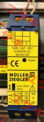 UgT-MU Eingang 0-200 mV Müller Ziegler