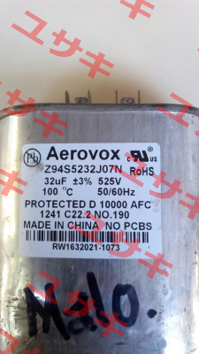 Z94S5232J07N same as Z94S5232JN Aerovox