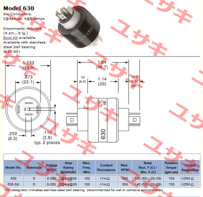 Model 630 Mercotac