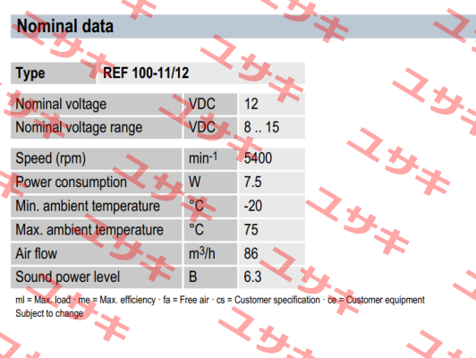 REF 100-11/12  EBM Papst