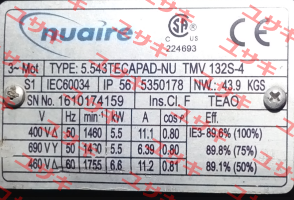 5.543TECAPAD-NU TMV 132S-4 Nuaire