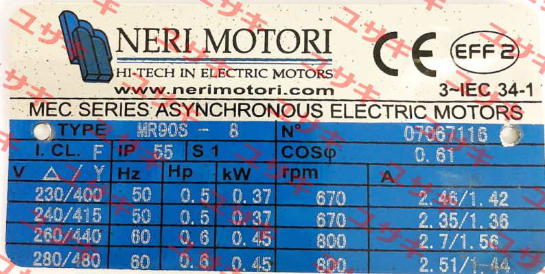 T090S 8P Neri Motori