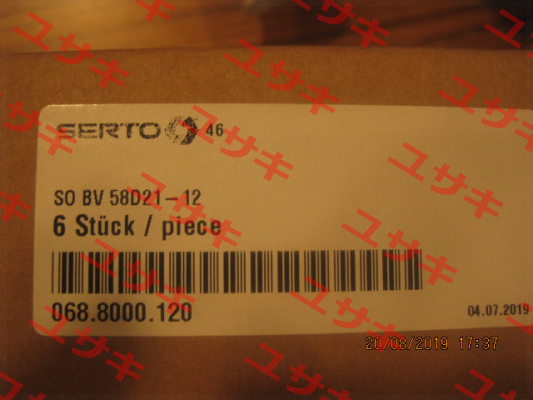 P/N: 068.8000.120, Type: SO BV 58D21-12 Serto