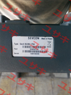 Type: Gen 4 36/48V 275A P/N: 634A42101 Sevcon