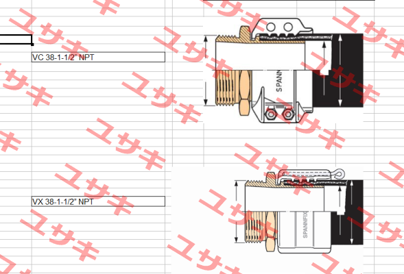 VC 38-1-1/2” NPT  Elaflex