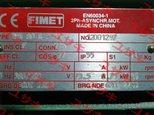 3MA 80 A 4 T.380/220V 60HZ B5 0,75KW Fimet