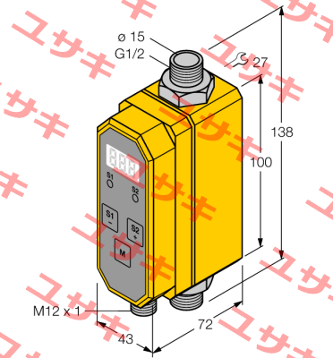 p/n: 6870137, Type: FTCI-G1/2D15A4P-2UP8X-H1141/D228 Turck