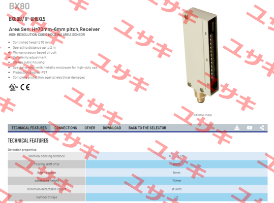 BX80B/1P-0H6XLS Micro Detectors / Diell