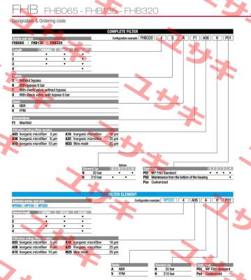 FHB-320-2-B-A-F1-A06-N-P01 MP Filtri