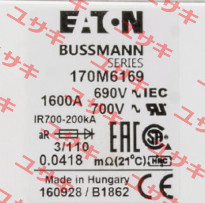 170M6169 BUSSMANN / EATON