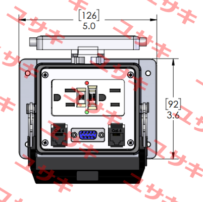 GF-DB9-2RJ45-32 MENCOM